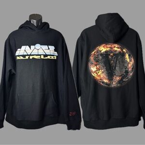 Vlone X Juice Wrld 'Yellow Planet' Hoodie 999 Black Men’s Sweatshirt Size XL